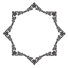 Frame, in the style of an ornament, Vector illustration eps 10, Art.	