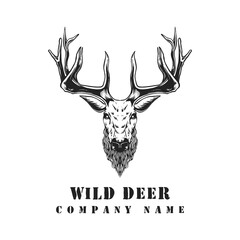 wild deer logo vintage