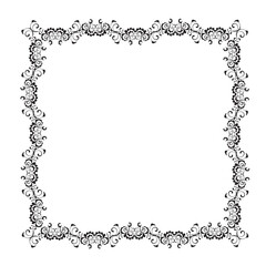 Frame, in the style of an ornament, Vector illustration eps 10, Art.	