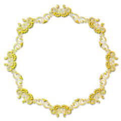 Frame, in the style of an ornament, Vector illustration eps 10, Art.	