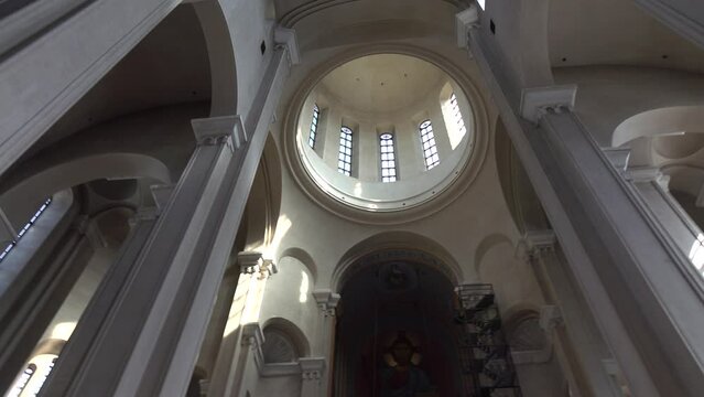 Inside church in Tbilisi, Georgia 