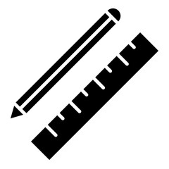 pencil with ruler icon