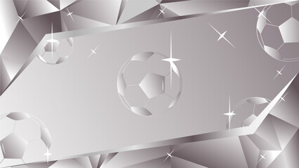 luxury grey Football template background vector illustration
