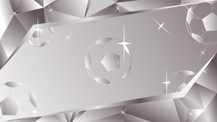 luxury grey Football template background vector illustration © Ade