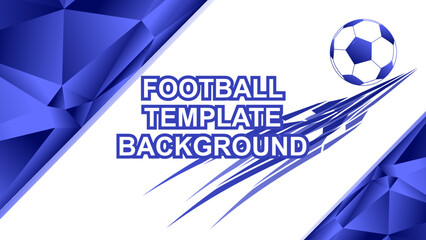 White blue Football template background vector illustration © Ade