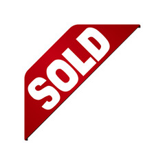 corner ribbon banner icon (SOLD) / png ( background transparent )