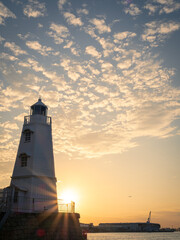 旧堺燈台の夕暮れ