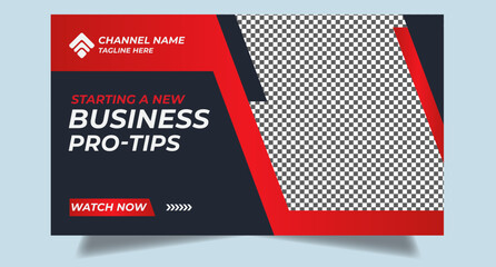 Editable youtube thumbnail design for any youtube videos customizable video thumbnail design video cover fully editable thumbnail template for social media concept. 