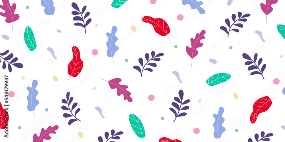 Poster abstract floral background design with pattern composition. trendy wallpaper for creative project an