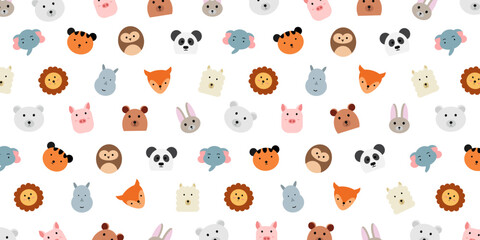 Abstract Animal Head background design with pattern composition. Trendy wallpaper for creative project and print design