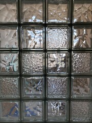 glass wall of a building