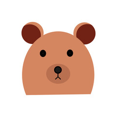 Cute bear character illustration design