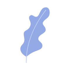 Oak leaf in trendy illustration design