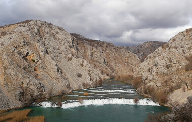 Scenic view of the beautiful canyon of the Krupa river, Croatia