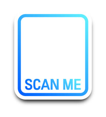 Scan qr code icon. Quick response code or QR code interface. Gradient qr code scanner design.