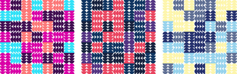 Fototapeta premium Seamless vector pattern design. Modern art and background design. Abstract element design. Textile and fabric pattern design. 