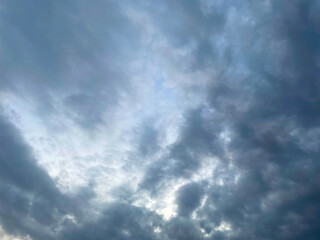 夕方の厚い雲