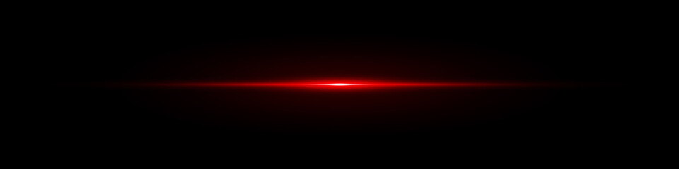 Lens flare Red light special effect Black background