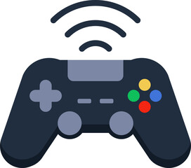 Wireless game controller icon. © aiinue