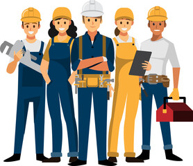 Technician and builders and engineers and mechanics png