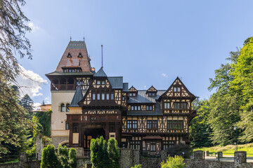 Peles Castle is surrounded by splendid gardens, the work of several landscape architects, each of...