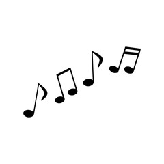Simple Flat Music Note Symbols