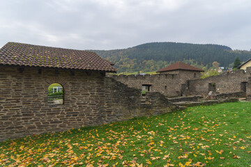 Roman buidling Villa Rustica near at the german village Mehring