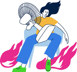 coolness on a hot day