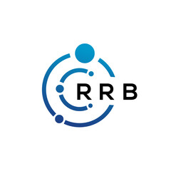 Obraz na płótnie Canvas RRB letter technology logo design on white background. RRB creative initials letter IT logo concept. RRB letter design.