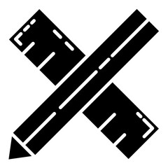 pencil with ruler icon