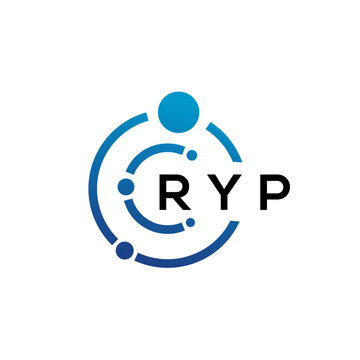 RYP letter technology logo design on white background. RYP creative initials letter IT logo concept. RYP letter design.