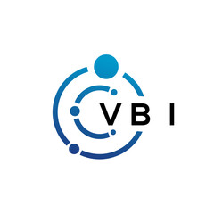 VBI letter technology logo design on white background. VBI creative initials letter IT logo concept. VBI letter design.