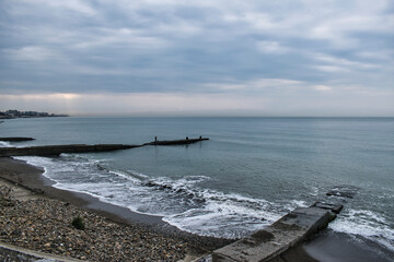 storm on the sea