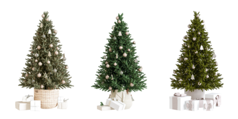 christmas tree isolated on white background