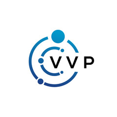 Obraz na płótnie Canvas VVP letter technology logo design on white background. VVP creative initials letter IT logo concept. VVP letter design.