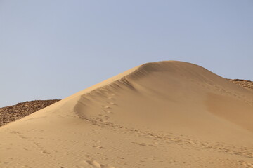 Fototapeta na wymiar beautiful desert in Aswan, Egypt