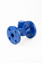 Coupling blue color for the installation of water pipes