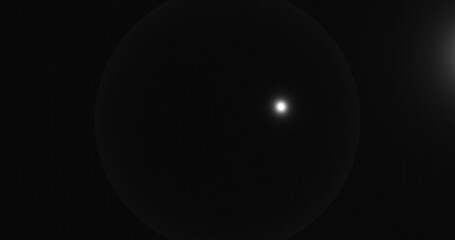Fototapeta na wymiar Render with black smooth sphere with highlights