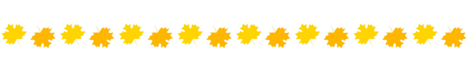 Jesienne liście linia Autumn leaves line - obrazy, fototapety, plakaty