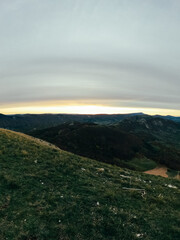 Obraz premium sunset in the mountains