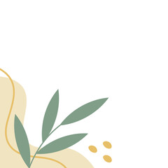 Boho Leaf Corner