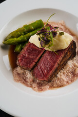 meat steak restaurant dish