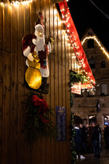 Weihnachtsmann, Weihnachtsmarkt, Hütte, Advent