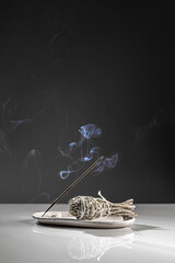 Aromatic Incense Smoky Stick and Salvia Sage