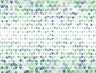 Fototapeta na wymiar Funky triangles halftone vector. Triangular fade elements banner backdrop. Digital
