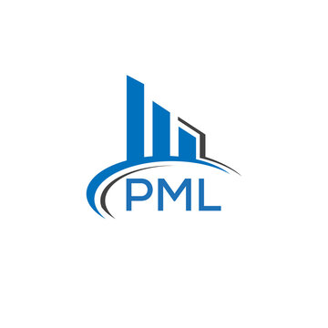 PML letter logo. PML blue image. PML Monogram logo design for entrepreneur and business. PML best icon.	
