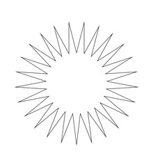 outline Poly Pointed Circle