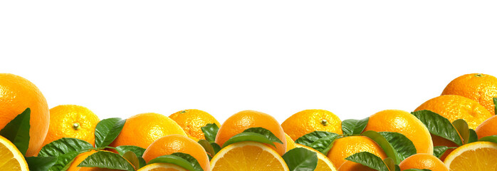 Orange fruits isolated 