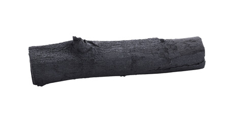 Natural wood charcoal isolated on  transparene png