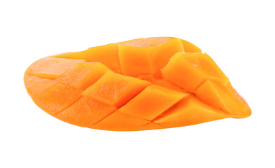 mango slice isolated on  transparene png